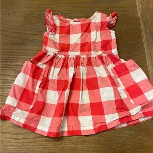 Carter's Red and White Plaid Casual Dress